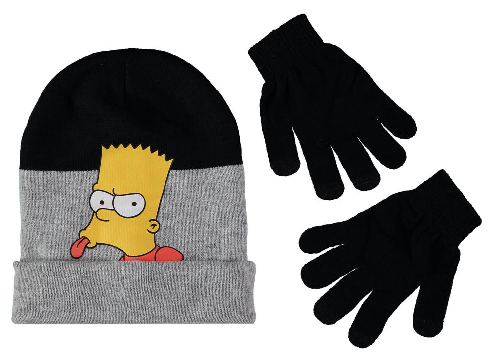 The Simpsons Boys 4-7 Simpsons Hat Glove Set