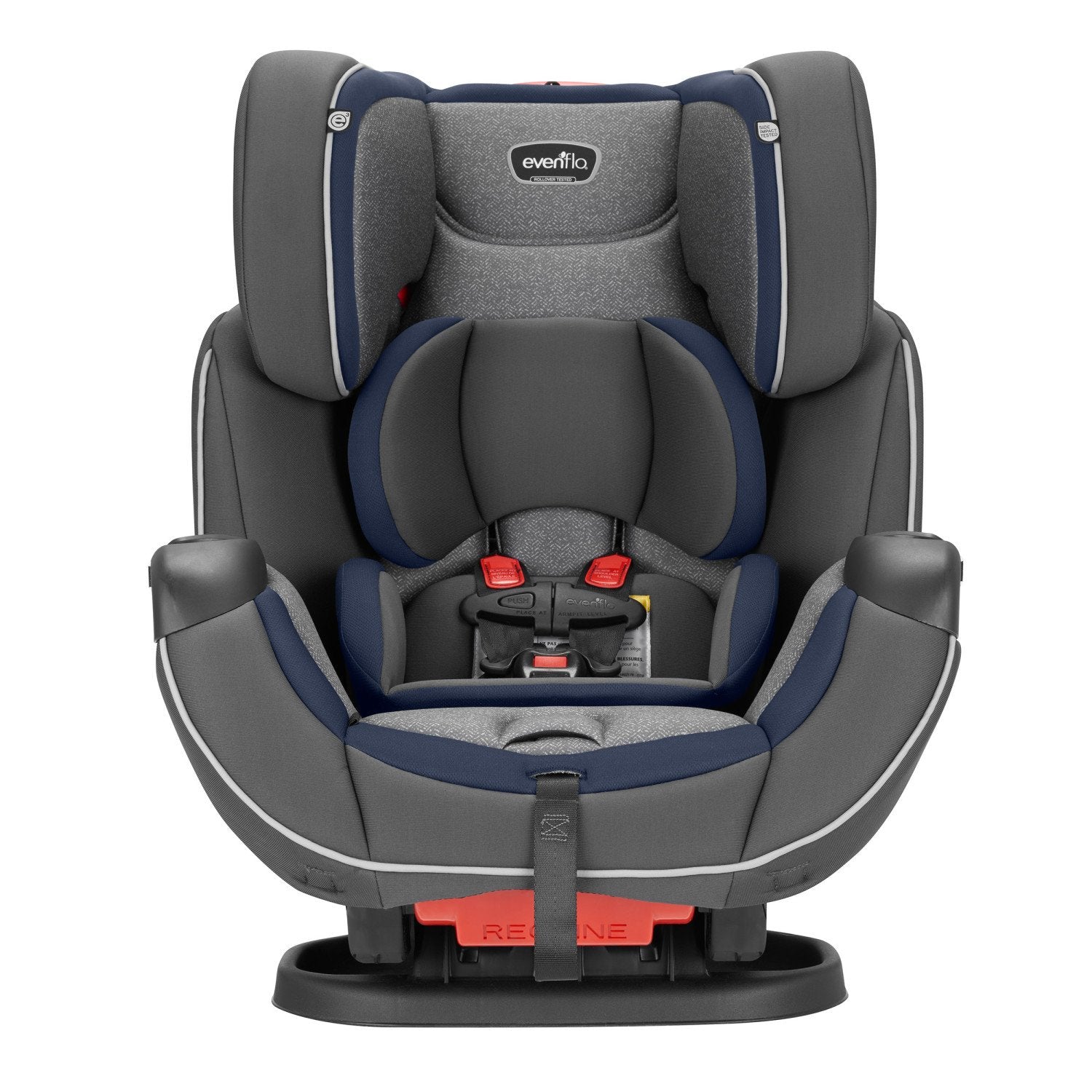 Evenflo Symphony DLX All-in-One Car Seat, Pinnacle Gray