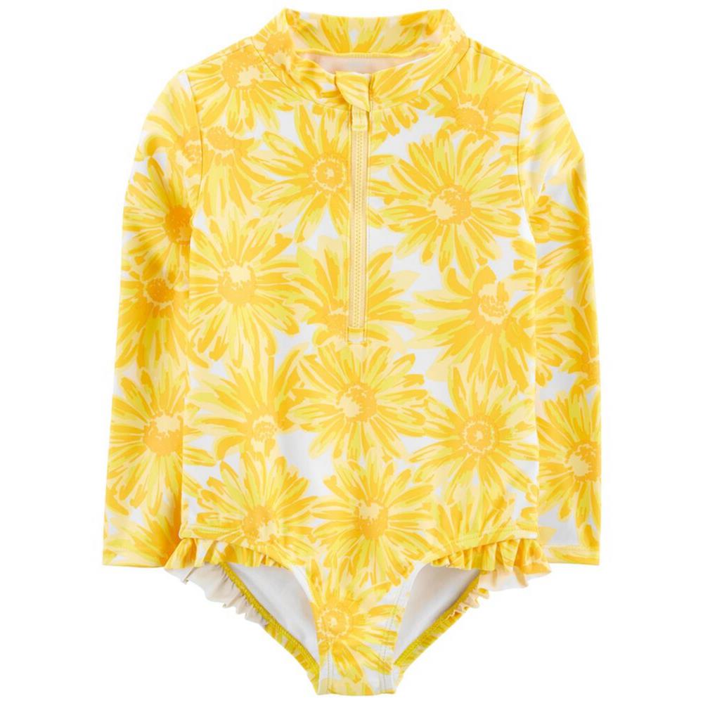 Carters Girls 2T-5T Sunflower 1-Piece Rashguard