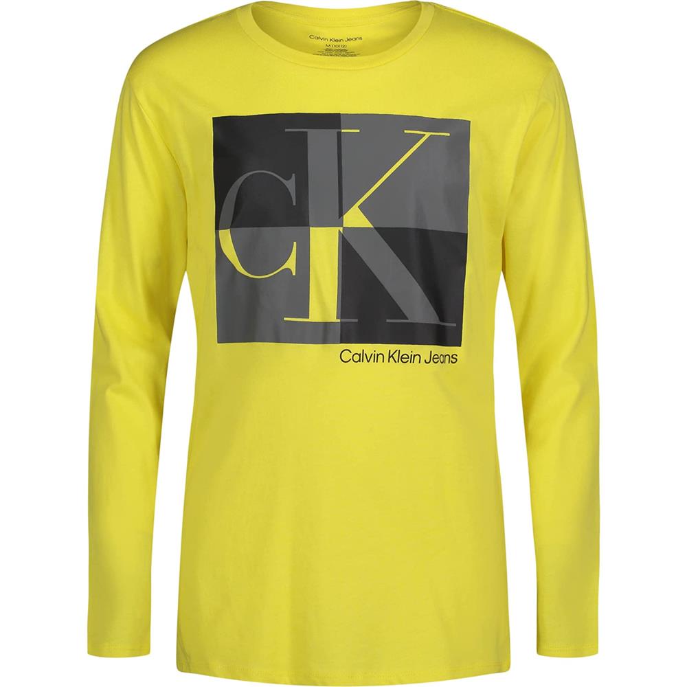 Calvin Klein Boys 8-20 Long Sleeve Box Logo T-Shirt