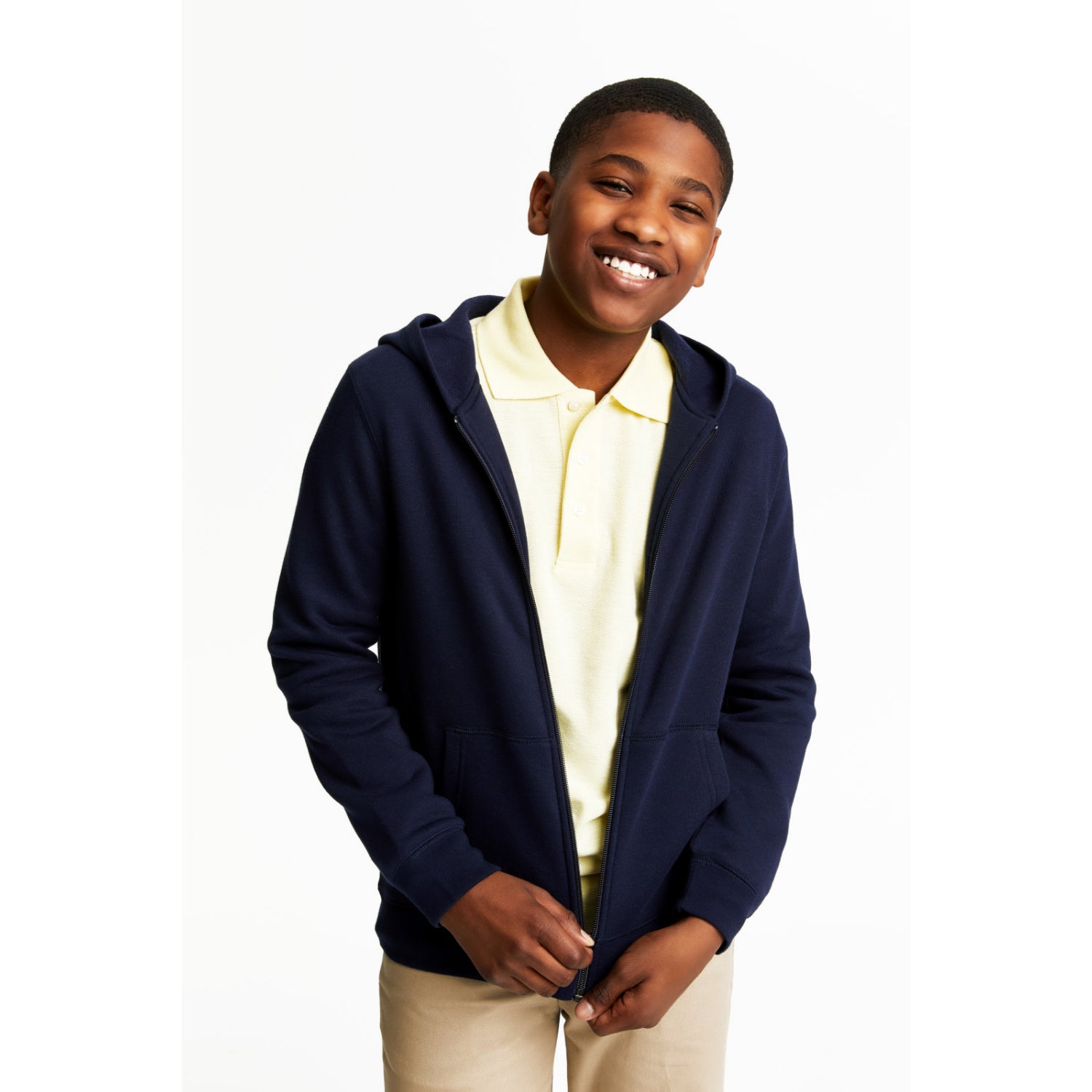 French Toast Boys Fleece Zip Hooded Sweatshirt