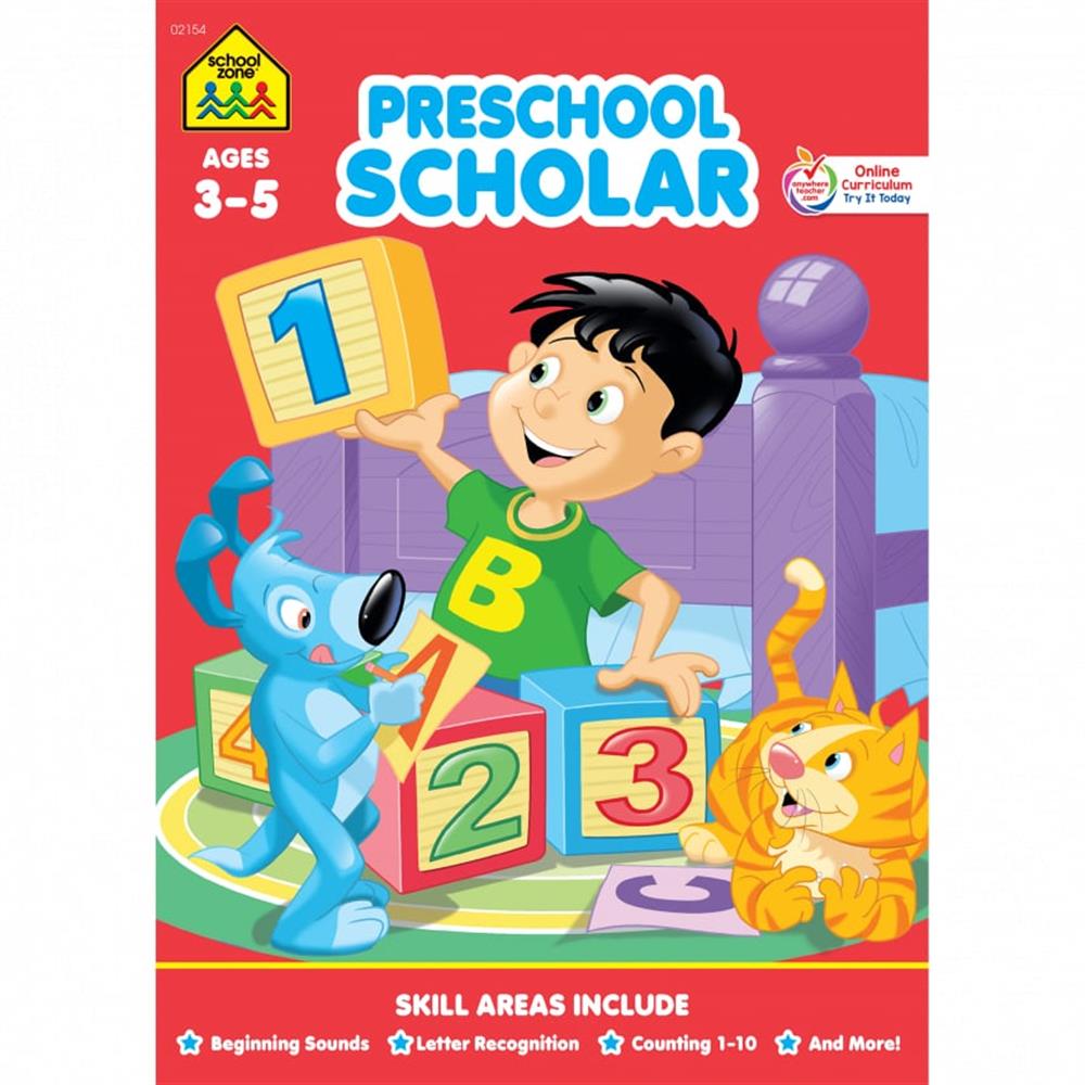 School Zone Preschool Scholar Workbook