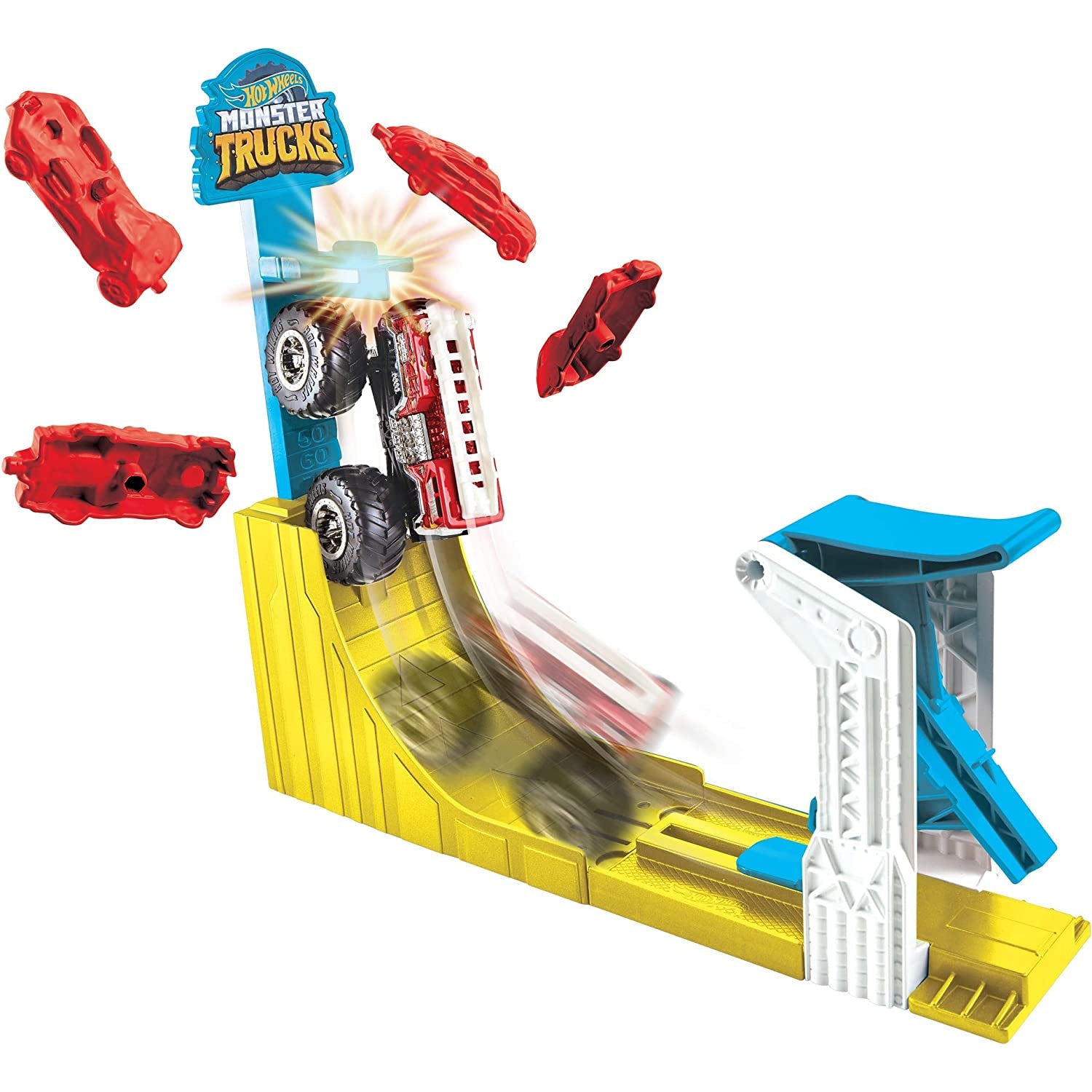 Mattel Hot Wheels Monster Trucks Big Air Breakout Playset