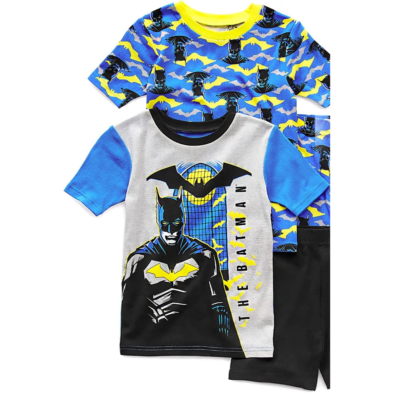 DC Comics Boys 4-10 Batman 4-Piece Short Pj Set