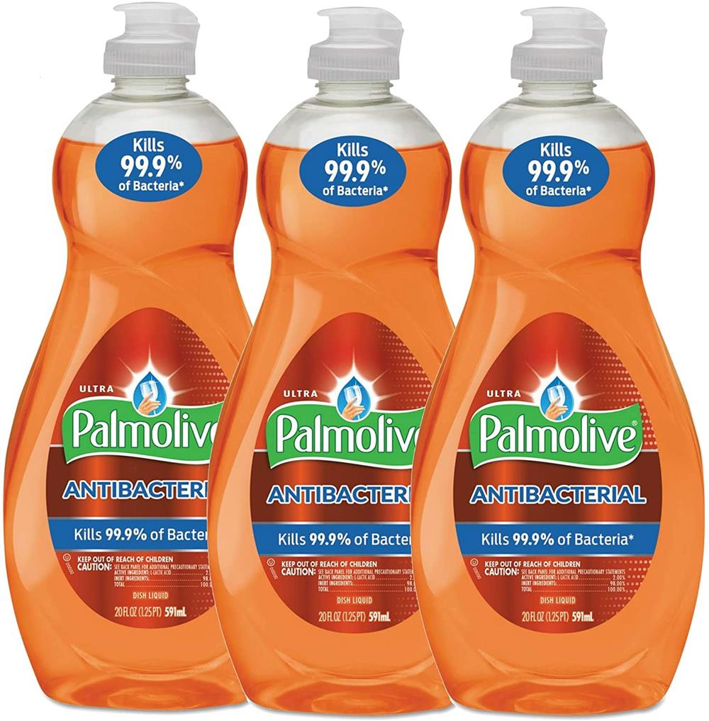 Palmolive Ultra Orange Antibacterial, Dish Soap, 20 Fl.Oz - 3 Packs