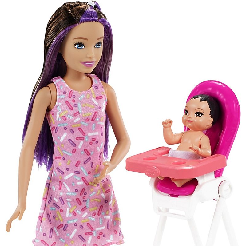 Mattel Barbie Skipper Babysitters Inc. Dolls & Playset with Babysitting Skipper Doll