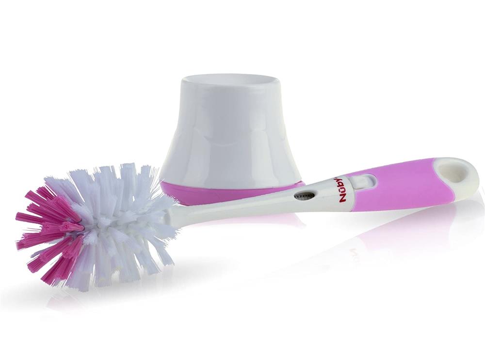 Nuby 2 in 1 Bottle and Nipple Brush with Stand