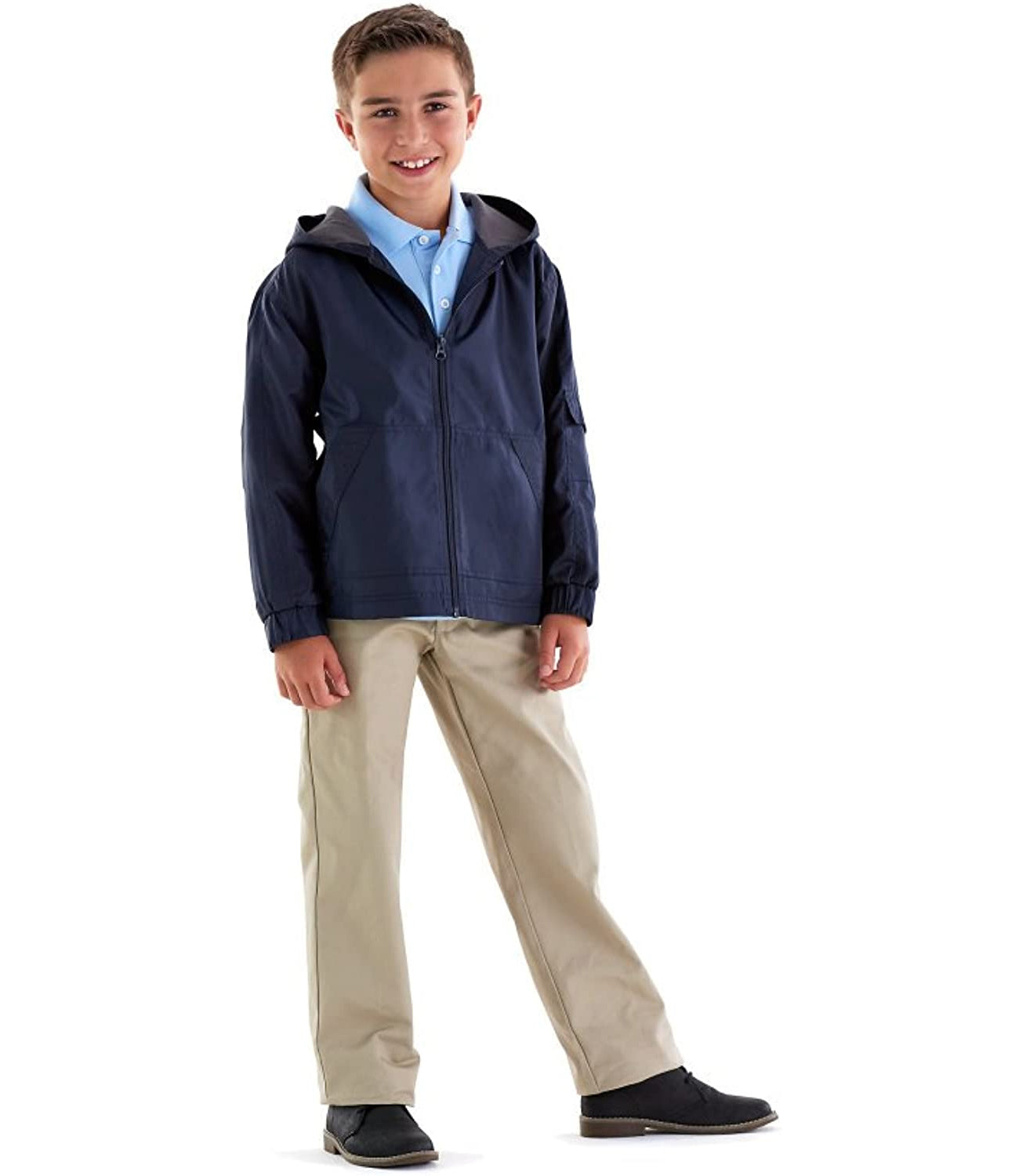 French Toast Boys 4-20 Lined Transitional Zip Front Jacket