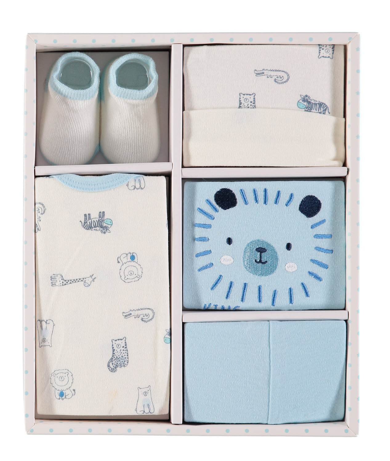 Rene Rofe Baby Boys and Baby Girls 0-9 Months 5-Piece Gift Box Set