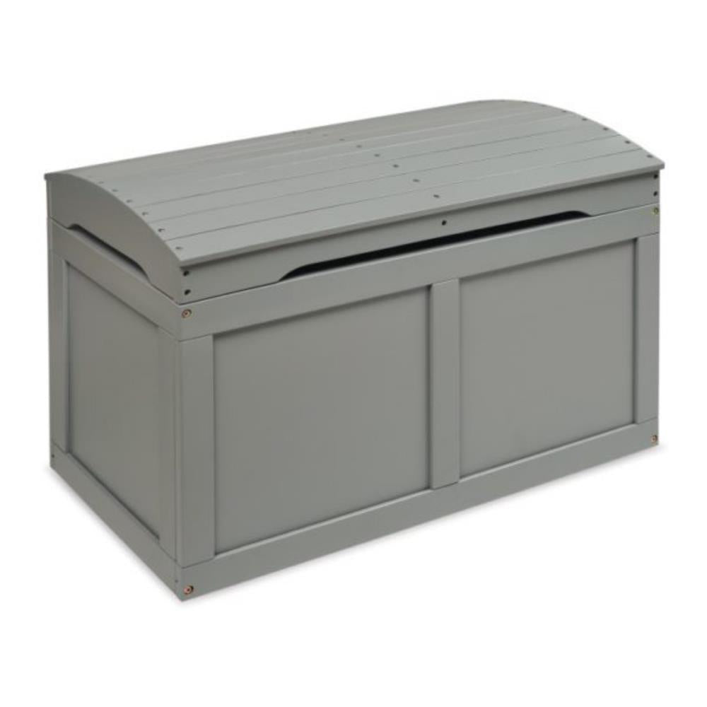 Badger Basket Hardwood Barrel Top Toy Chest – Grey