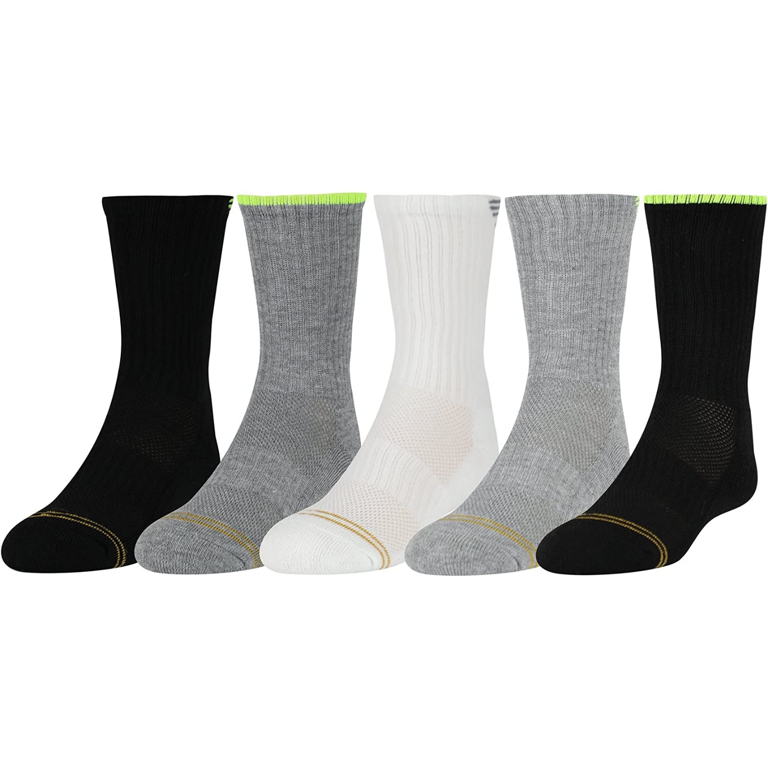 Gold Toe Boys 8-20 Ultra Tec Crew Sock, 5-Pack