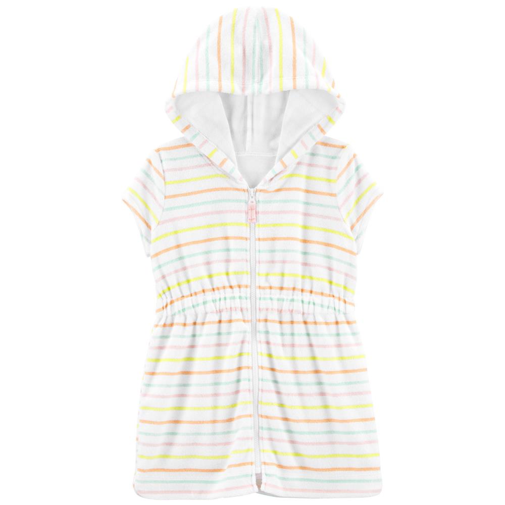 Carters Girls 2T-5T Striped Hooded Cover-Up