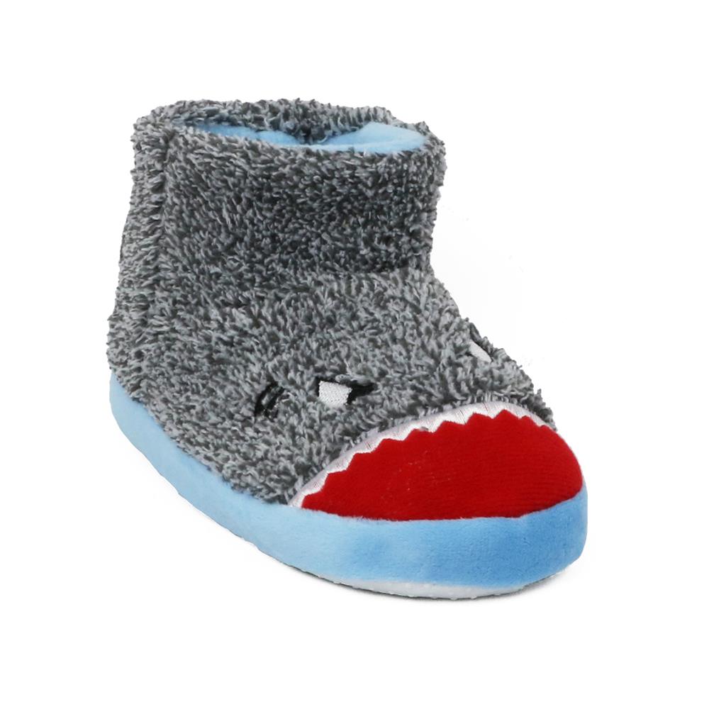 Zac & Evan Boys 2T-4T Plush Animal Slipper