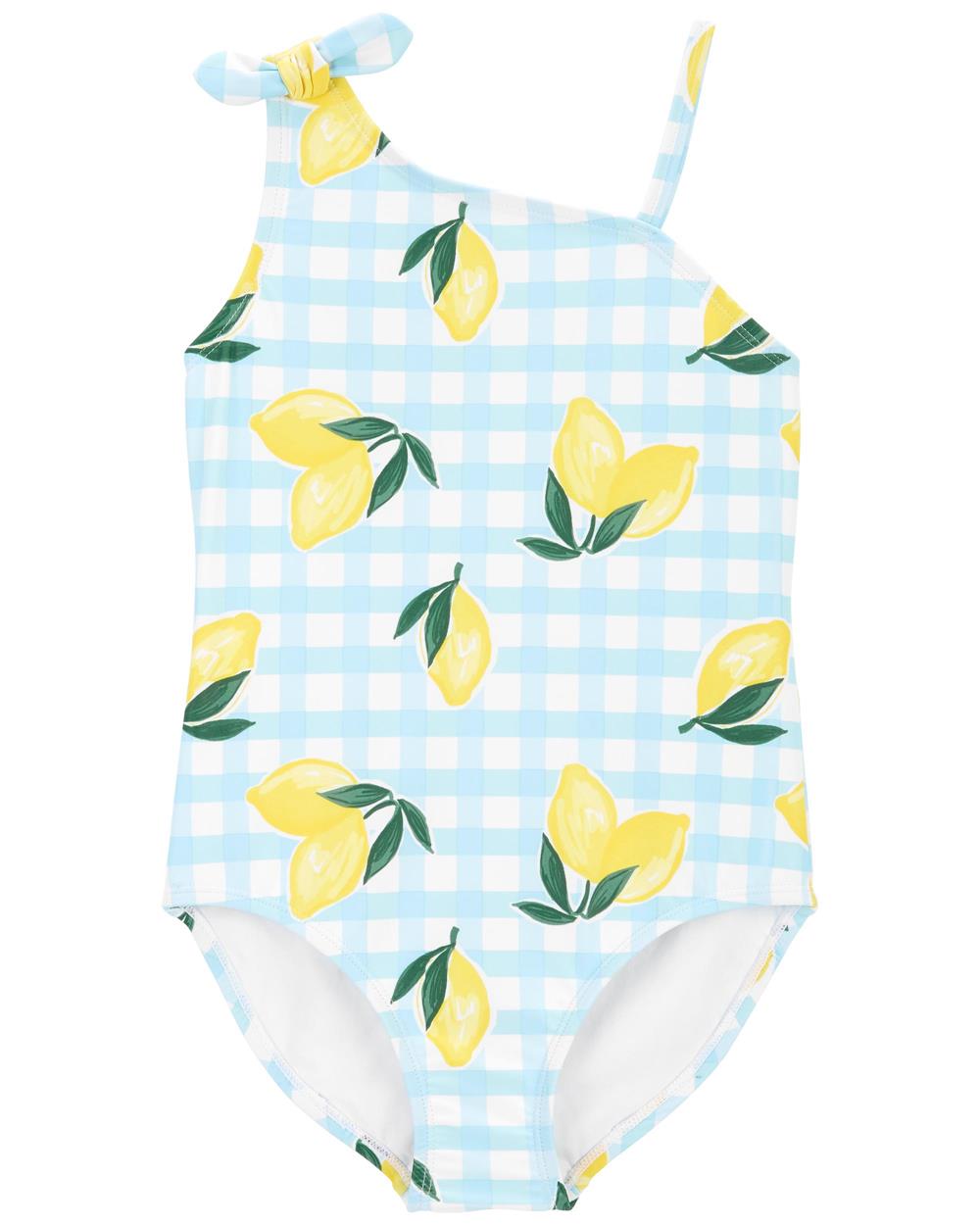 Carters Girls 4-16 1-Piece Lemon Print Swimsuit