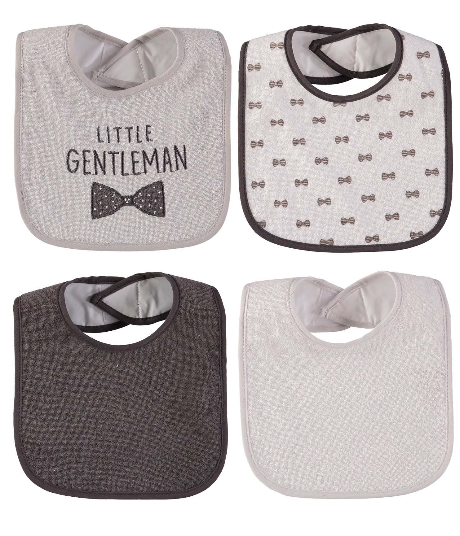 Bon Bebe Baby Boys 7-Pack Bibs with Waterproof Backing