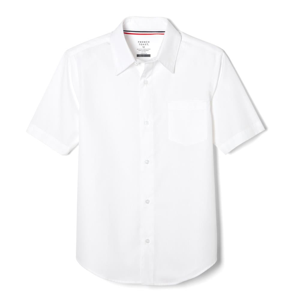 French Toast Boys 8-20 Short Sleeve Classic Poplin Dress Shirt