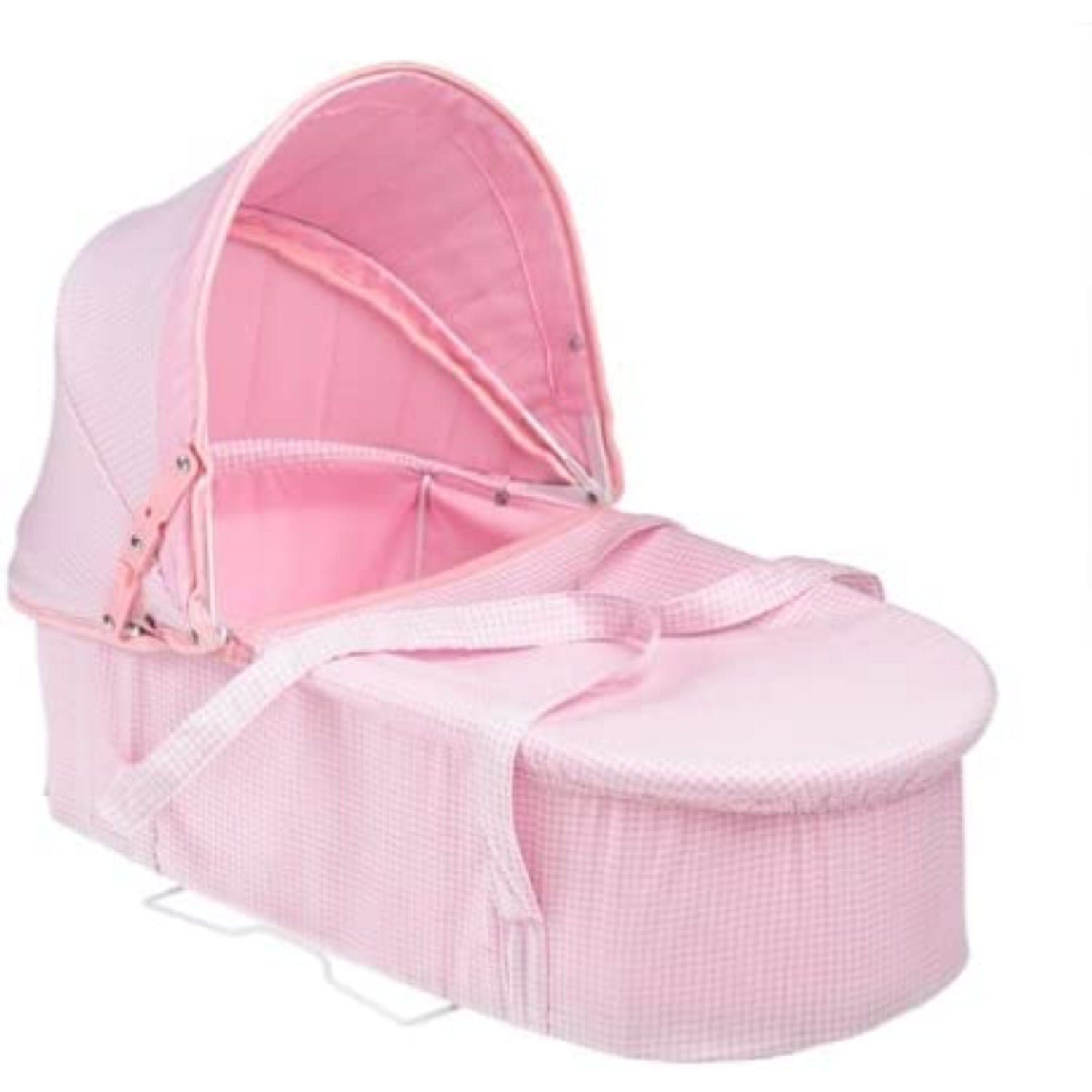 Badger Basket 3-in-1 Doll Pram, Carrier, and Stroller, Pink Gingham