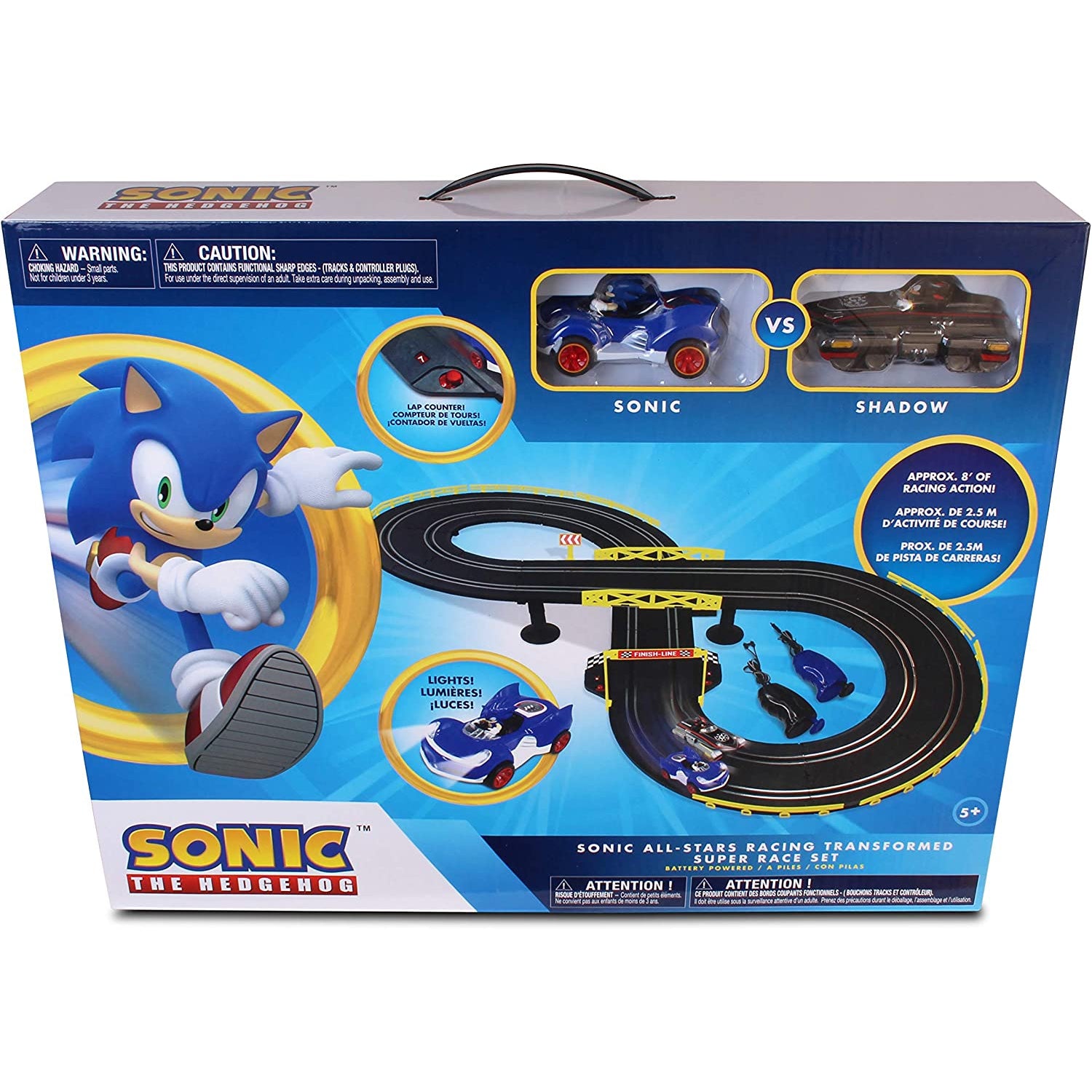 Sonic & Shadow RC Slot Car Set Race Set