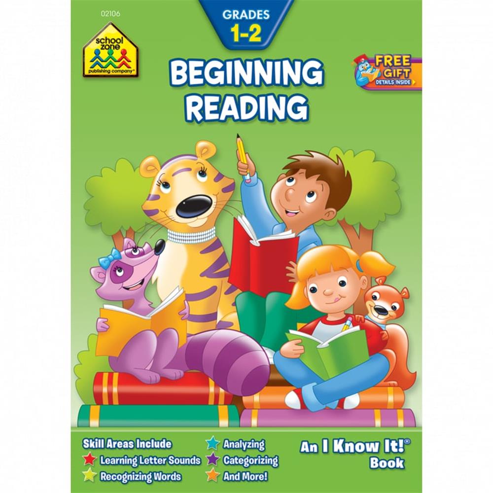 School Zone Beginning Reading Grades 1-2 Workbook