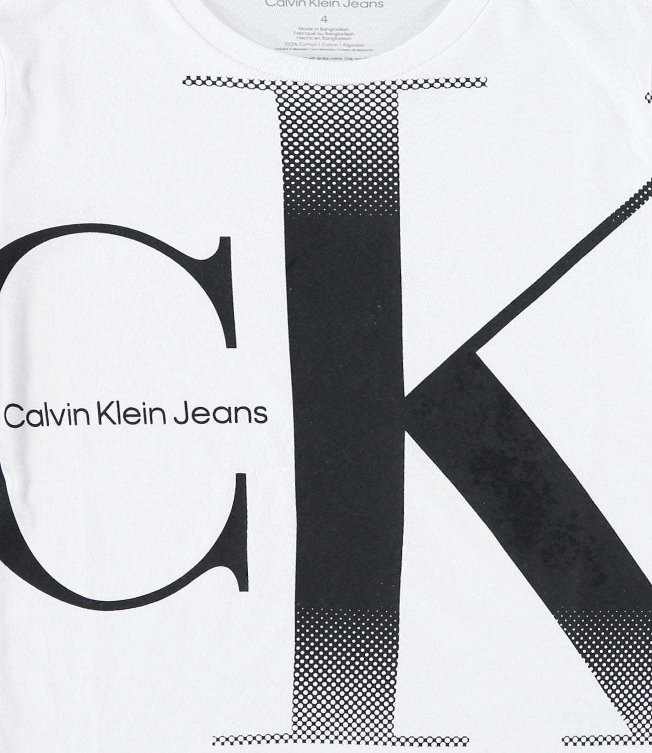 Calvin Klein Boys 4-7 Short Sleeve Logo T-Shirt