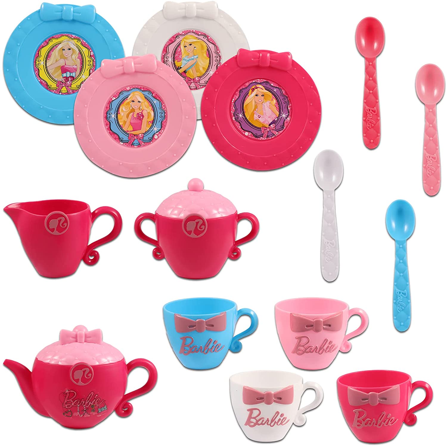 MGA Entertainment Barbie 17pc Dinnerware Tea Set