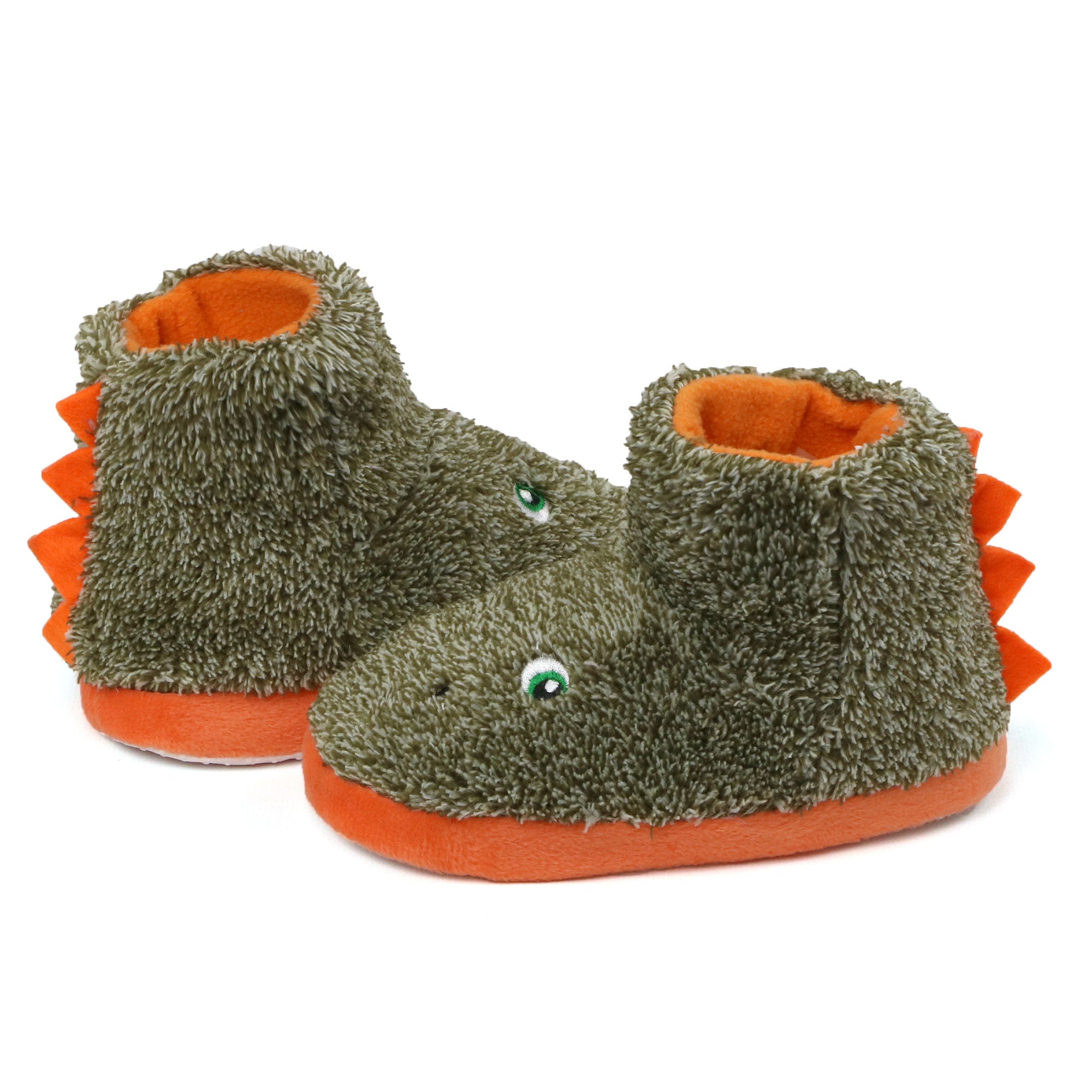 Zac & Evan Boys 2T-4T Plush Animal Slipper