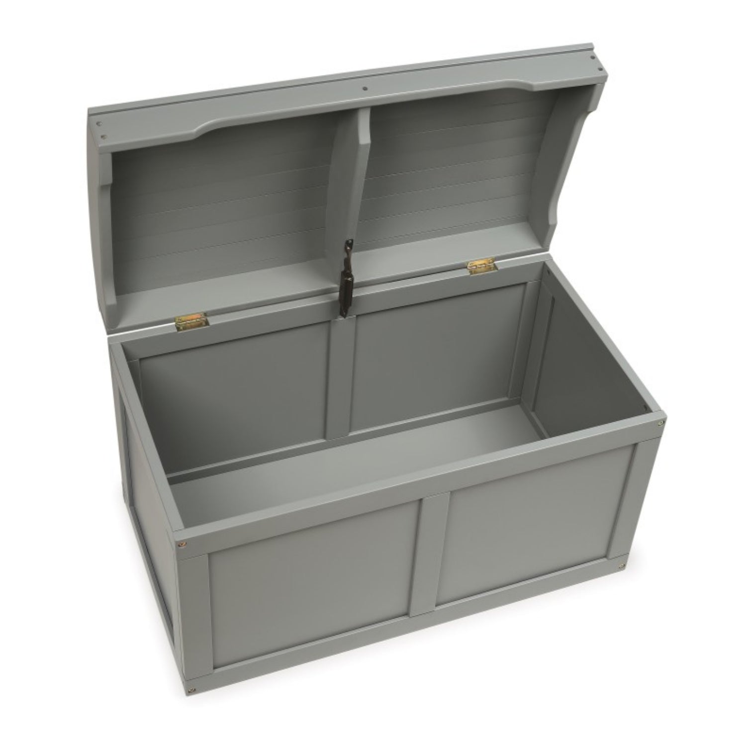 Badger Basket Hardwood Barrel Top Toy Chest – Grey