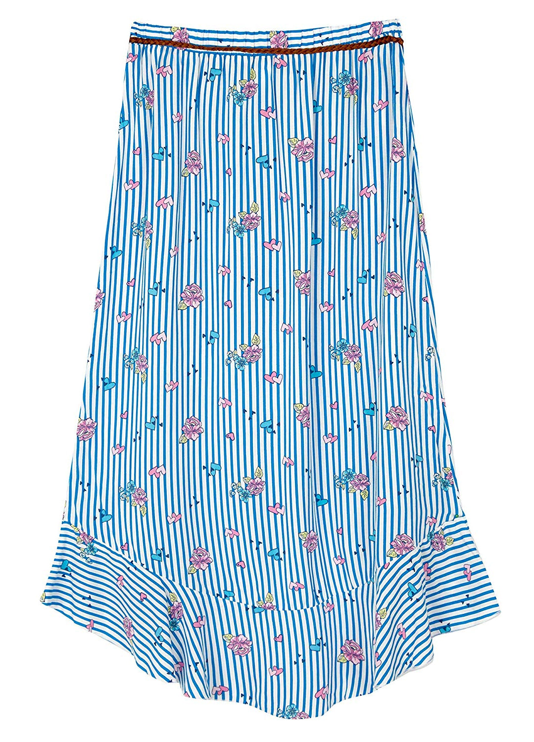 Amy Byer Girls' High Low Woven Maxi Skirt