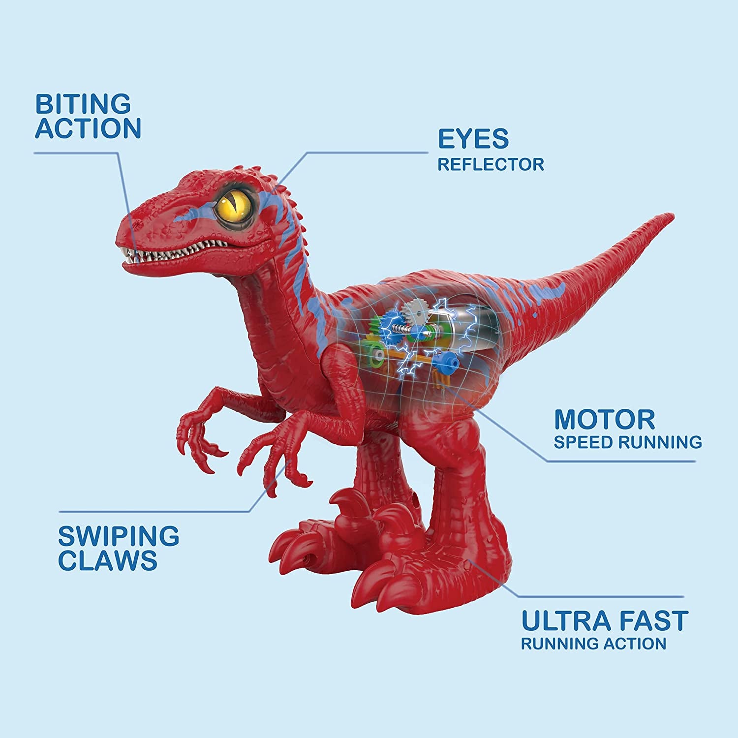 ZURU Robo Alive Rampaging Raptor Dinosaur Toy with Realistic Dinosaur Movement