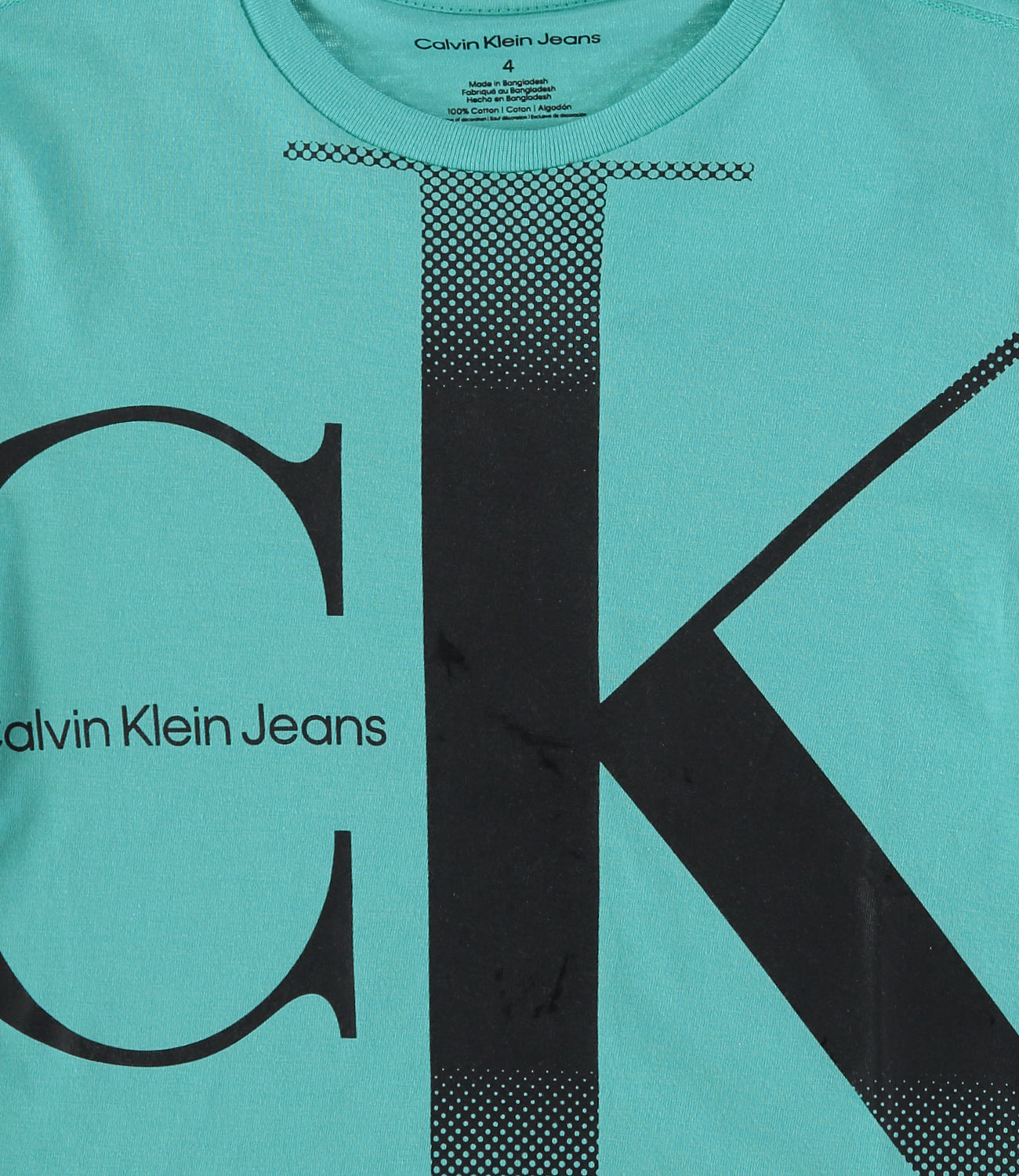 Calvin Klein Boys 4-7 Short Sleeve Logo T-Shirt