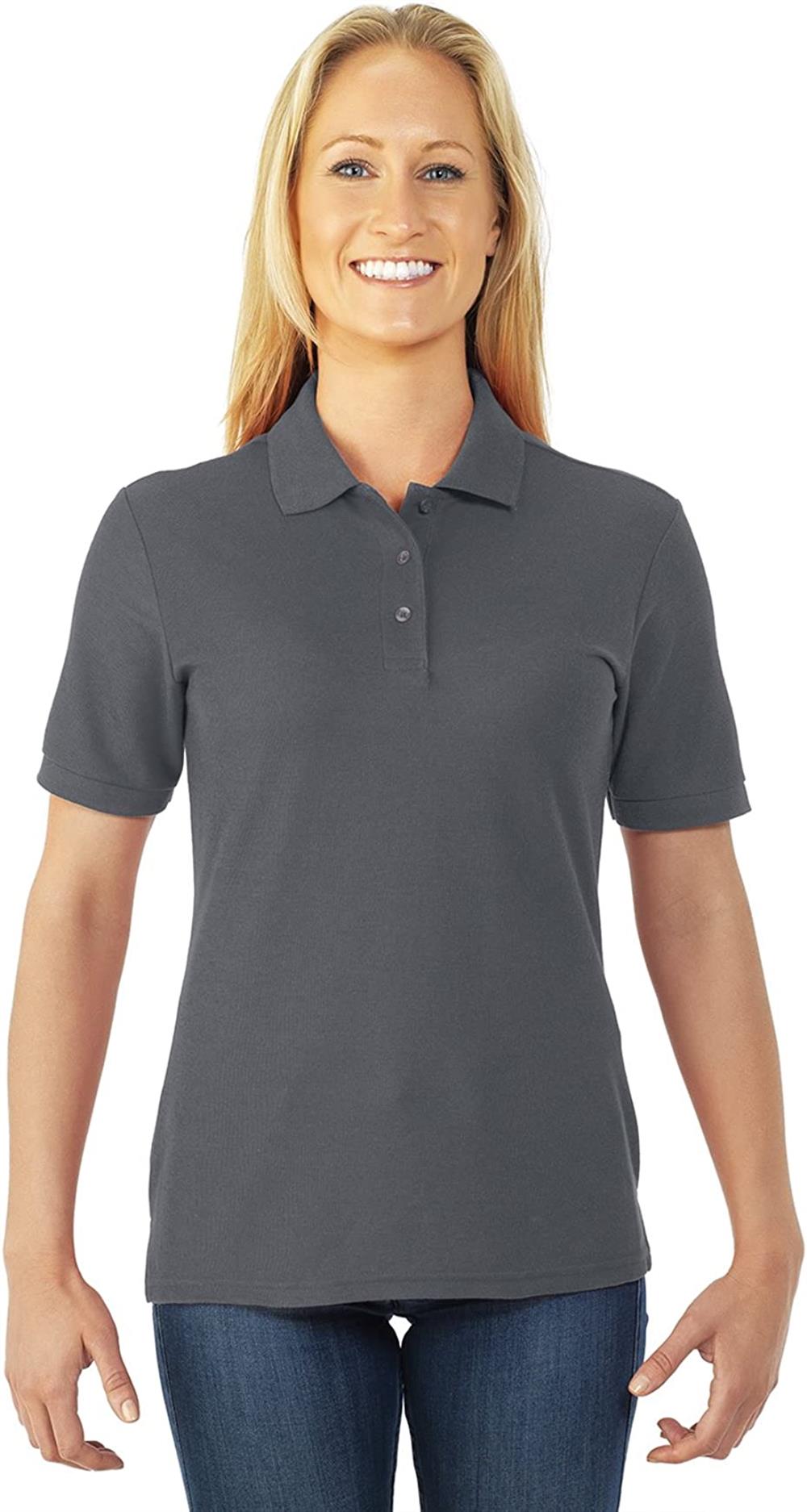 Jerzees Womens Short Sleeve Easy Care Polo Shirt