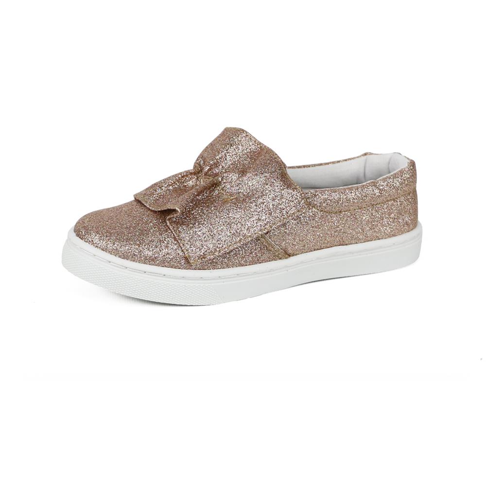 Olivia Miller Girls 11-5 Glitter Slip On Sneaker