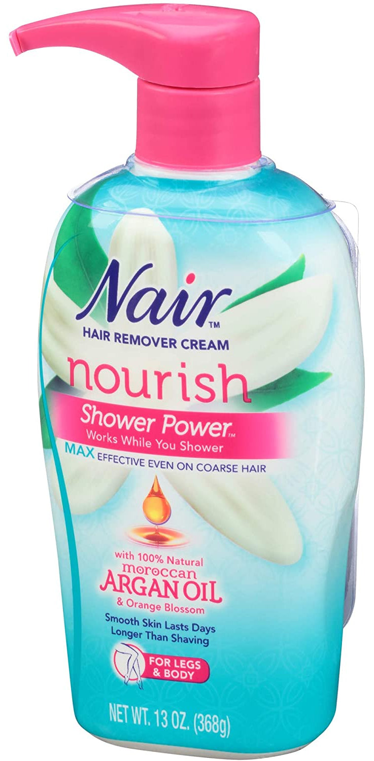 Nair Shower Power Max with Moroccan Argan Oil, 13 oz