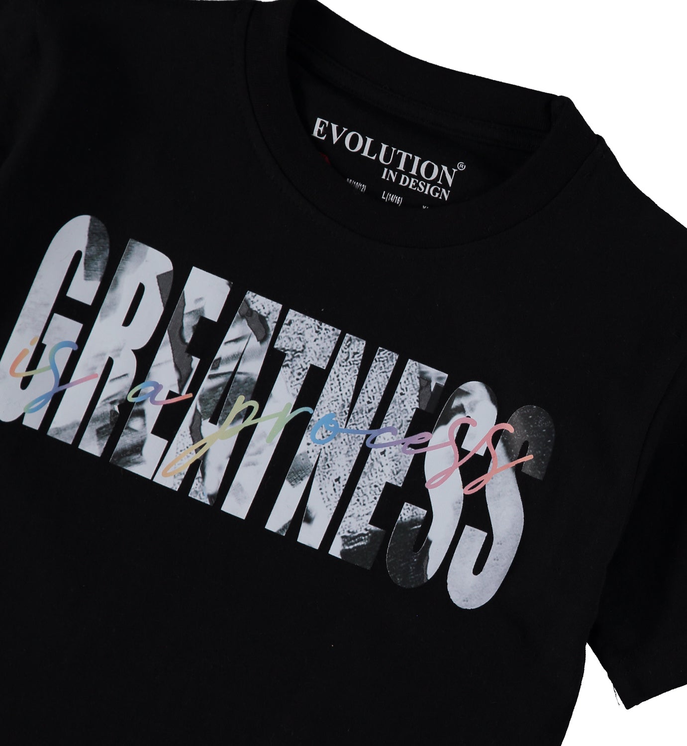 Evolution In Design Boys 8-20 Greatness T-Shirt