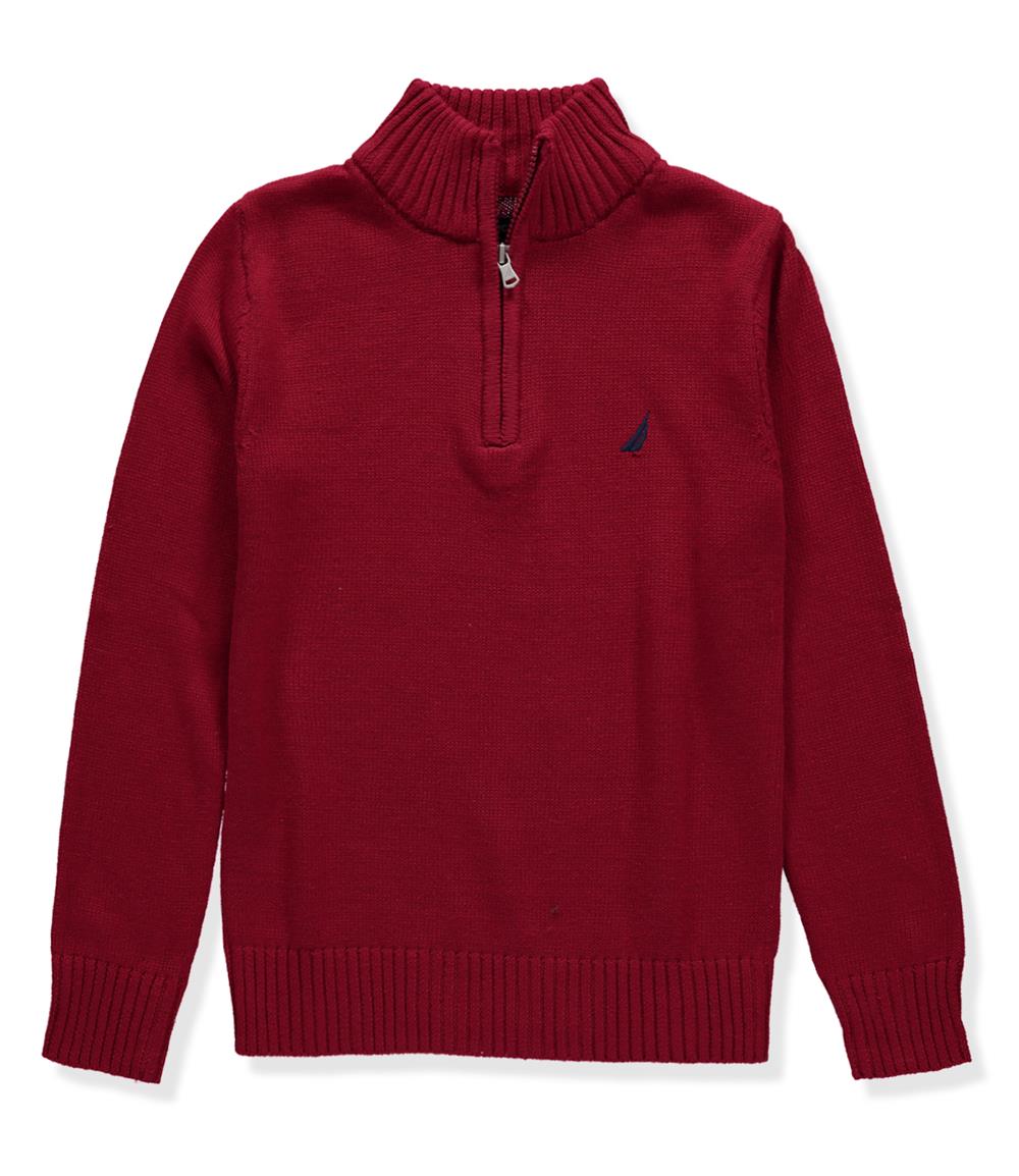 Nautica Boys 8-20 Quarter Zip Pullover Sweater