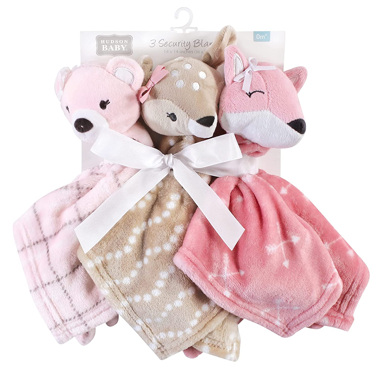 Hudson Baby 3 Pack Security Blanket