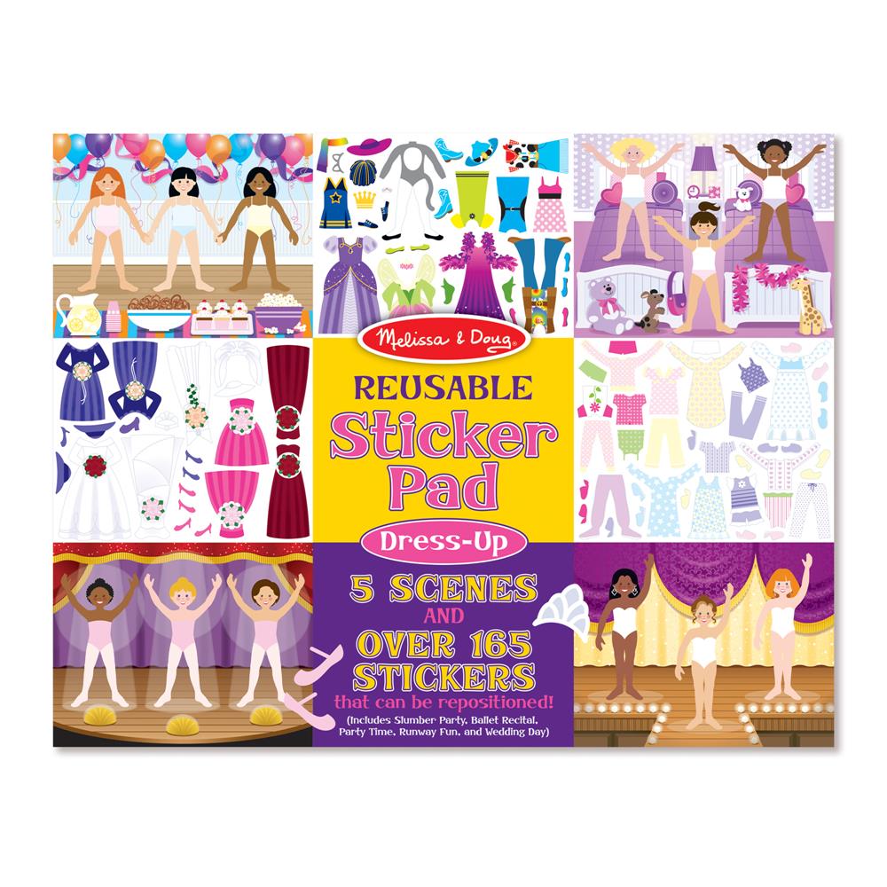 Melissa and Doug Reusable Sticker Pad - Dress-Up