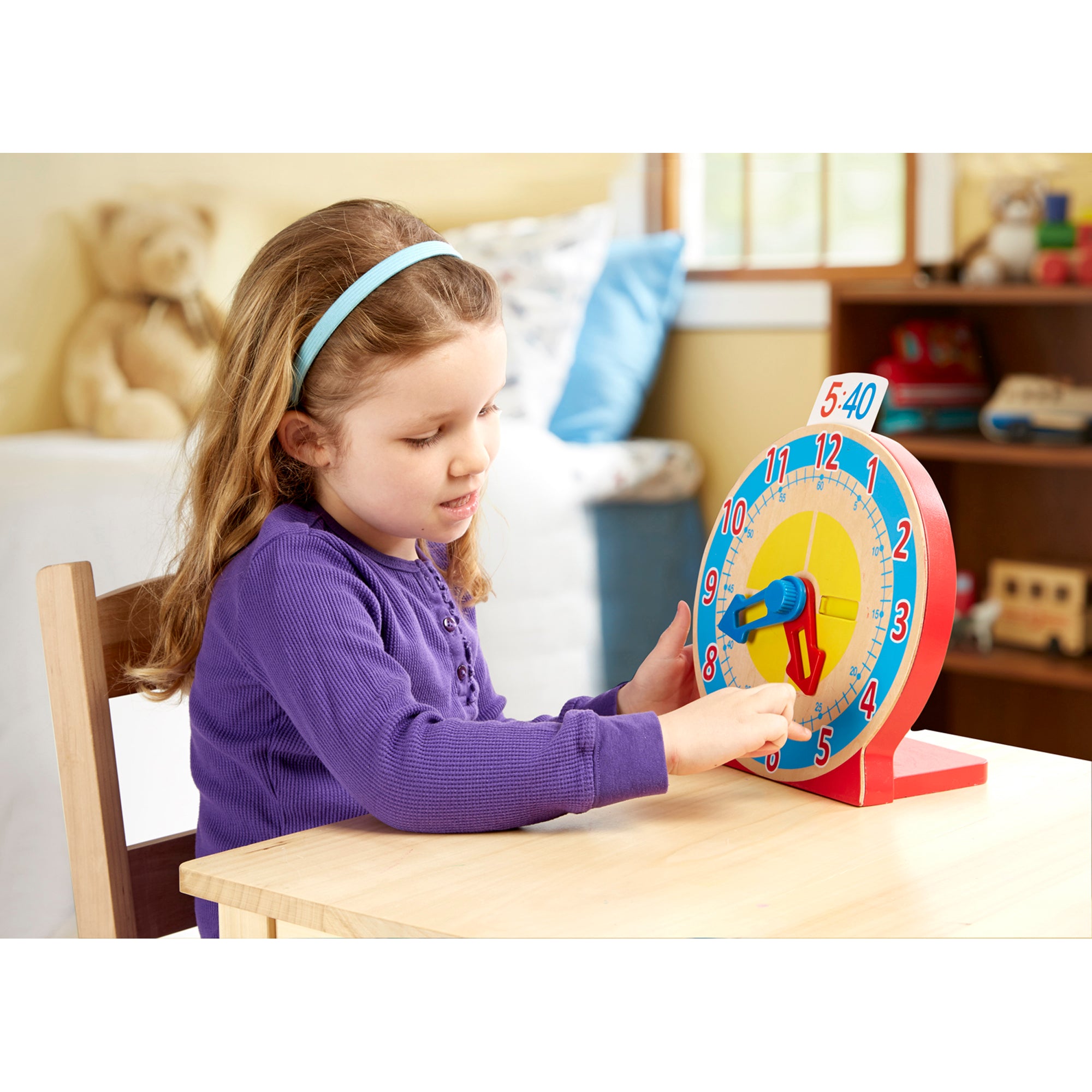 Melissa and Doug Turn & Tell Wooden Clock