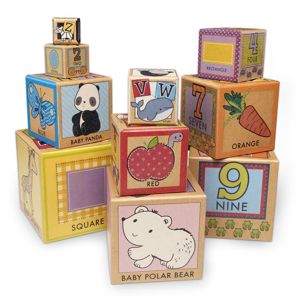 Melissa and Doug Natural Play Early Learning, Stacking & Nesting Blocks