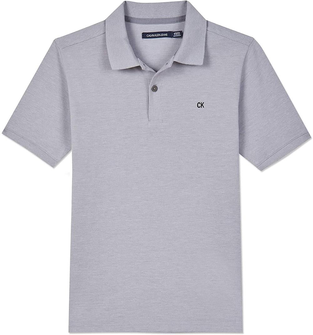 Calvin Klein Boys 4-7 Short Sleeve Pique Polo