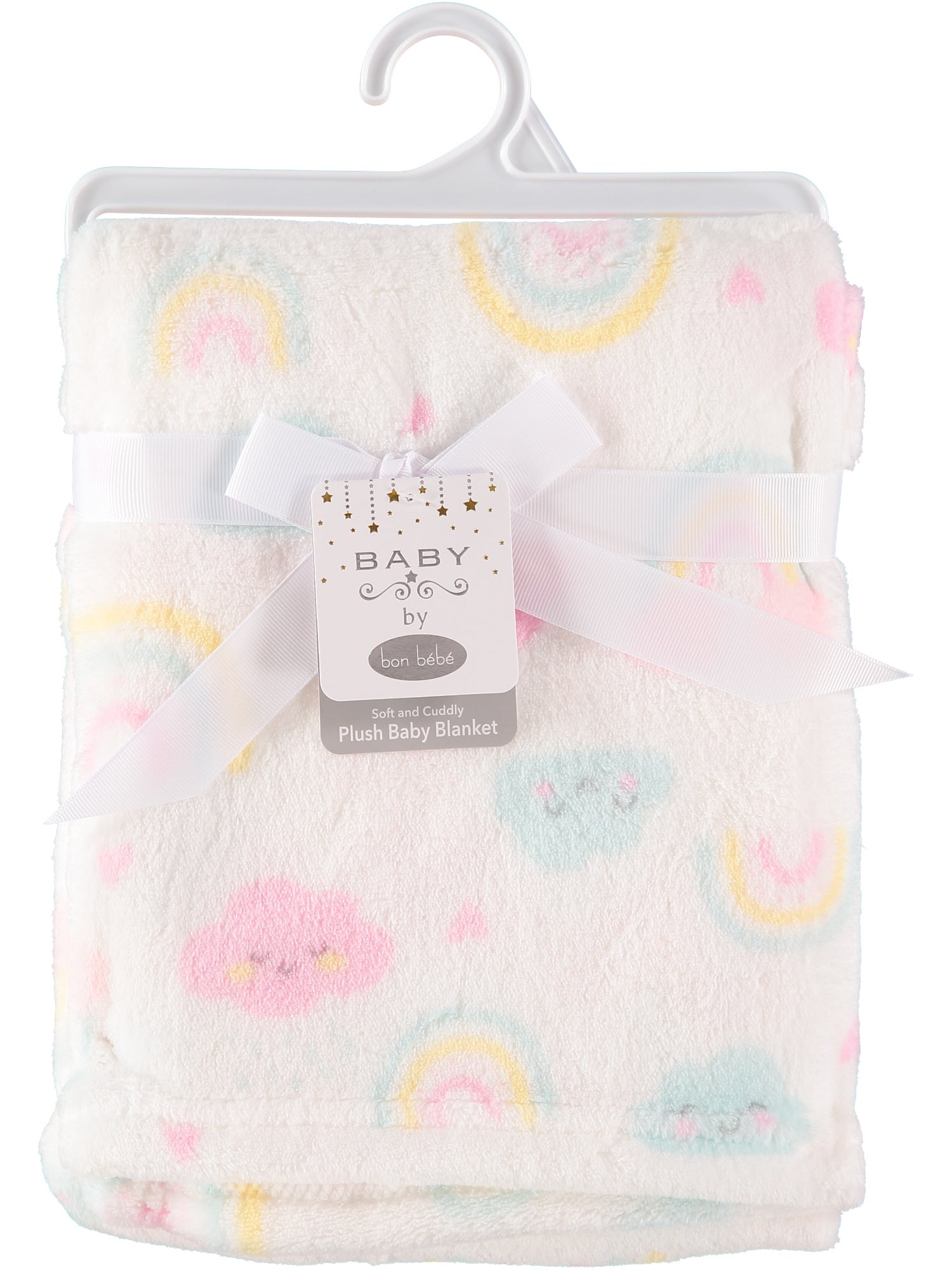 Bon Bebe Soft and Cuddly Unisex Plush Baby Blanket, 30'' x 36''