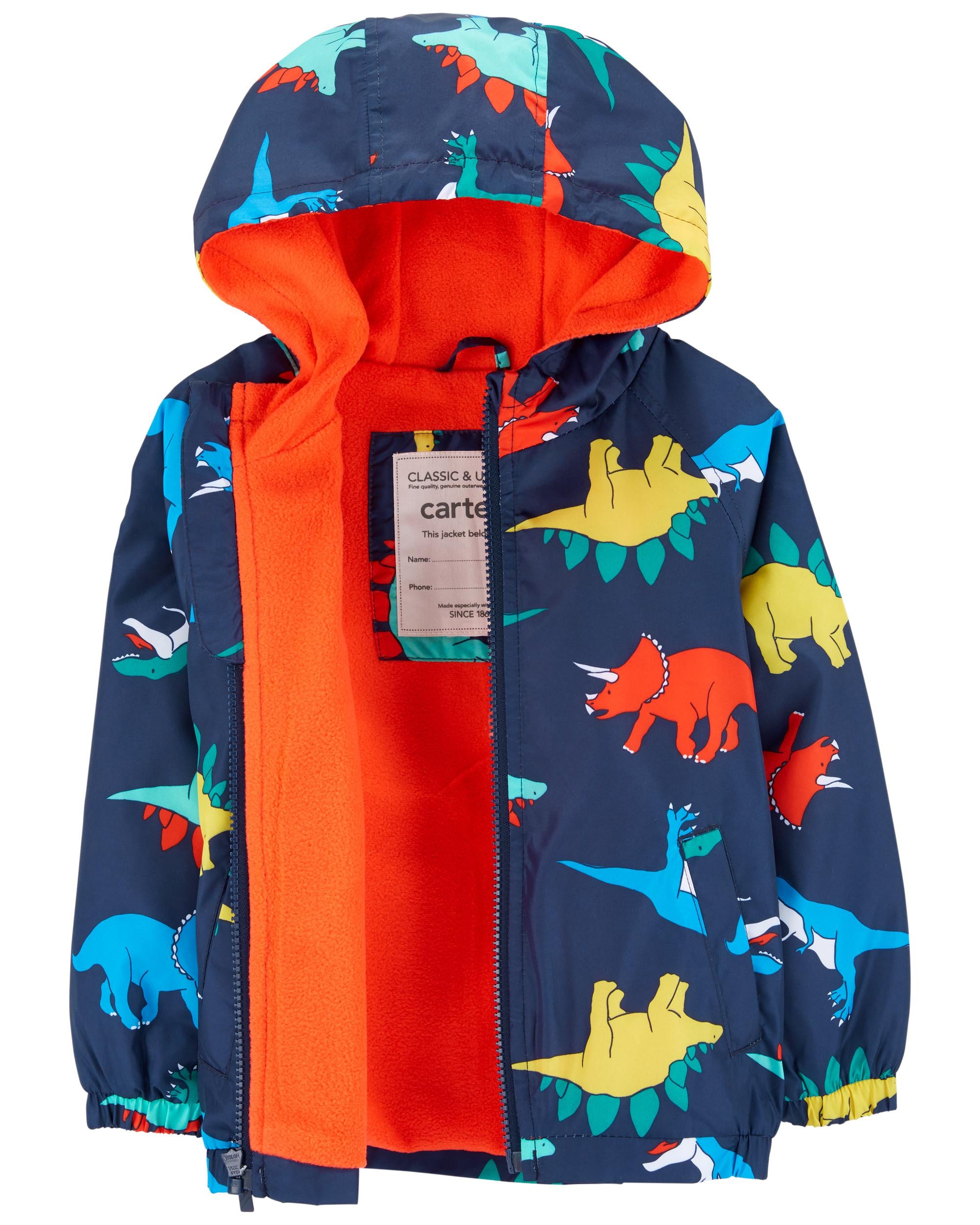 Carters Boys 4-7 Dinosaur Hooded Wind Breaker