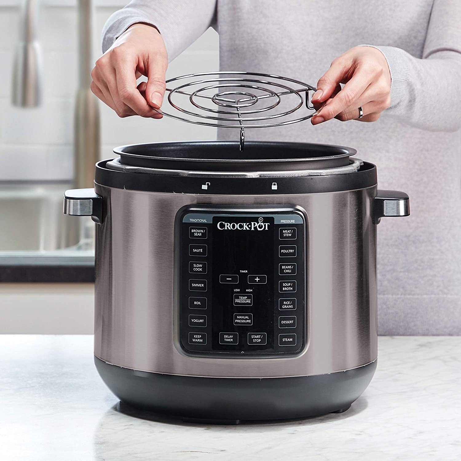 Crock-pot 8-Quart Multi-Use XL Express Crock Programmable Slow Cooker