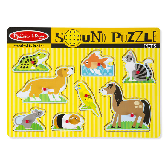 Melissa and Doug Pets Sound Puzzle - 8 Pieces