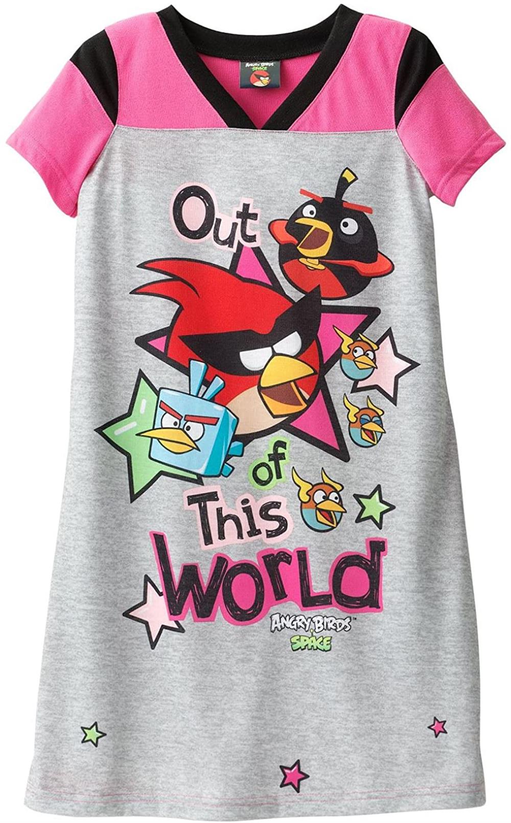 Angry Birds Girls S-XL ''Out of This World'' Nightgown