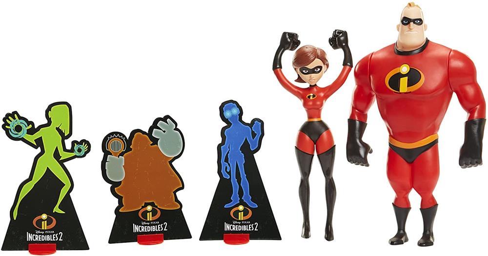 Disney The Incredibles 2 Power Couple: 12'' Mr. Incredible and Elastigirl