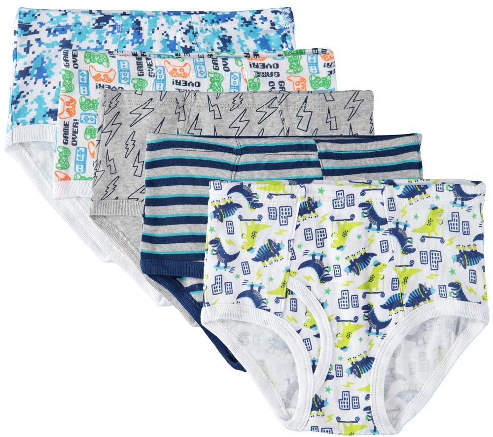 Only Boys 2T-4T 5-Pack Cotton Briefs