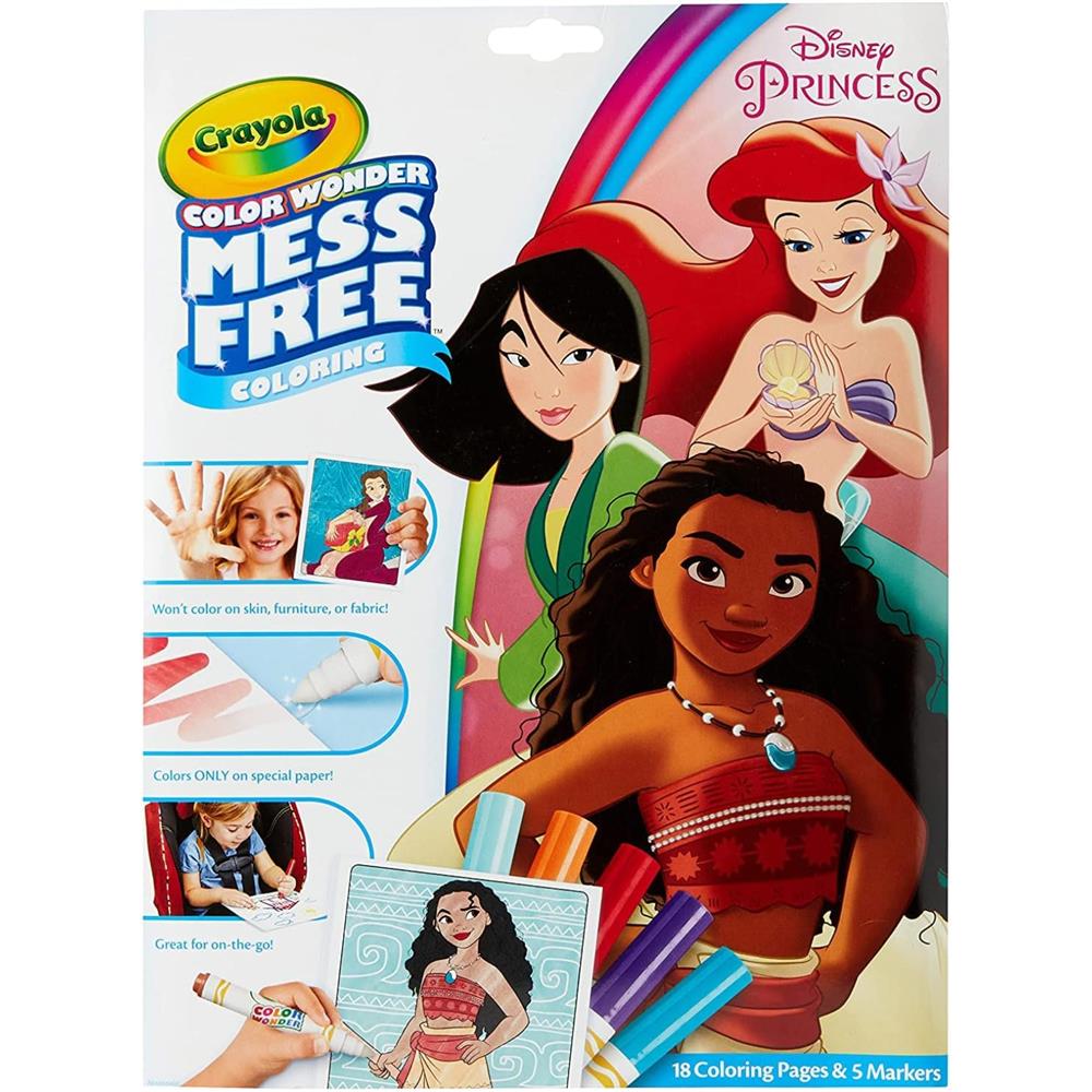 Crayola Wonder Disney Princess Pages, Mess Free Coloring