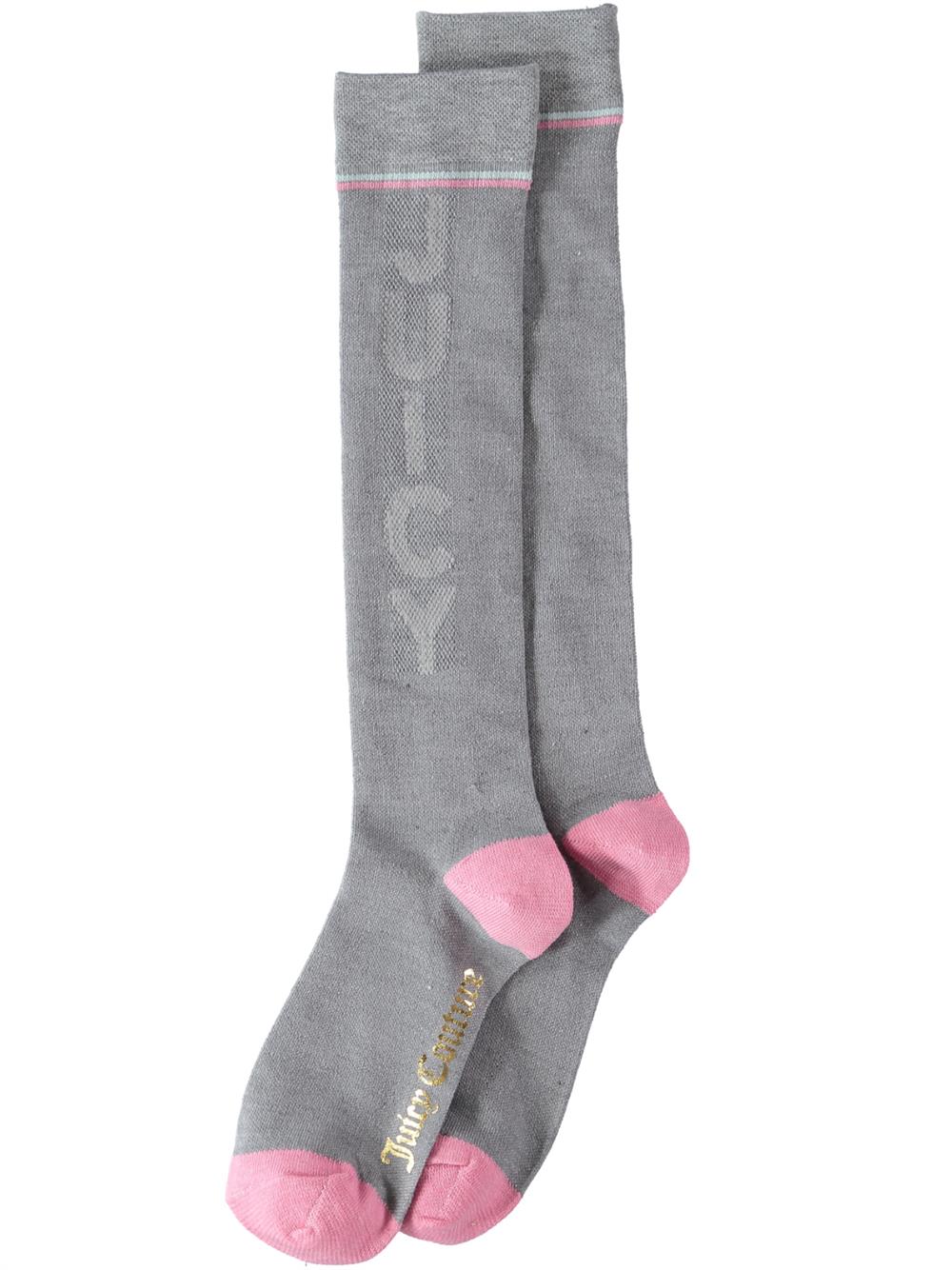 Juicy Couture Girls 7-16 Knee High Socks, 1 Pair