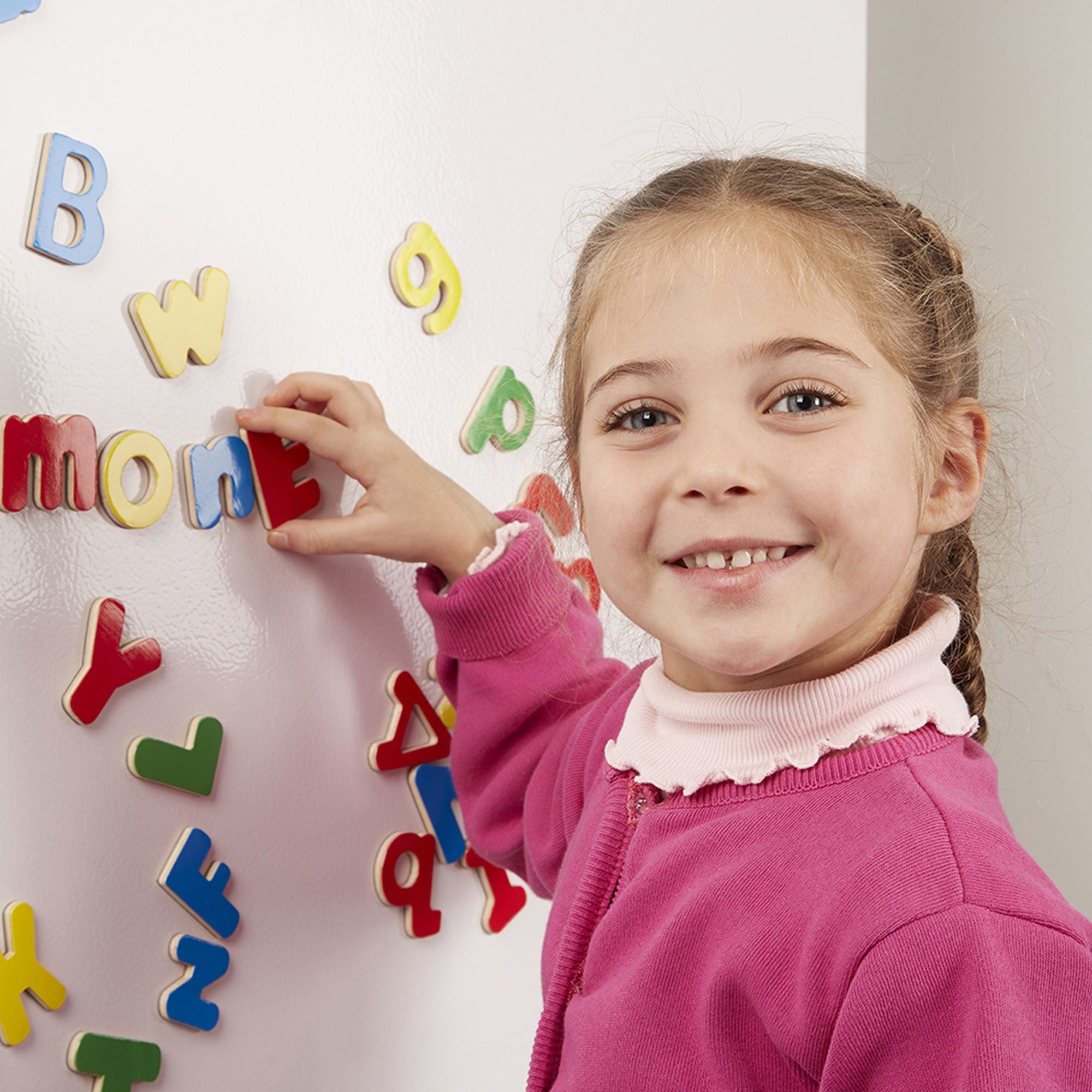 Melissa and Doug Wooden Letter Alphabet Magnets